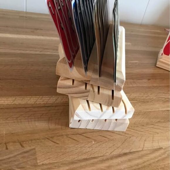 Handmade Playing Card Holders Set Of 4 - Picture 6 of 10